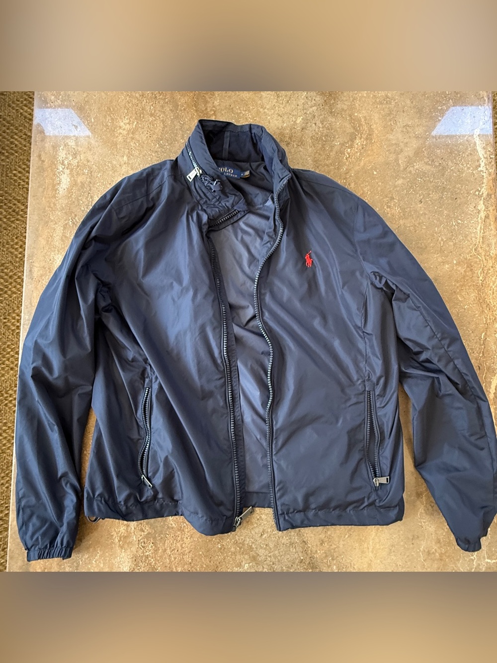Ralph Lauren Zippered Hoodie Nylon Jacket
